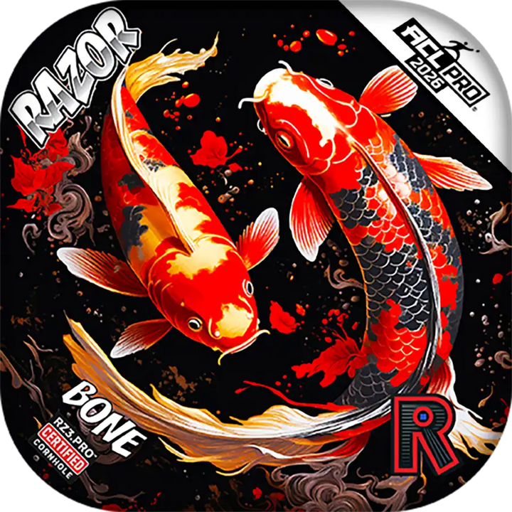 Bone | Koi | ACL PRO Razor Cornhole Bags