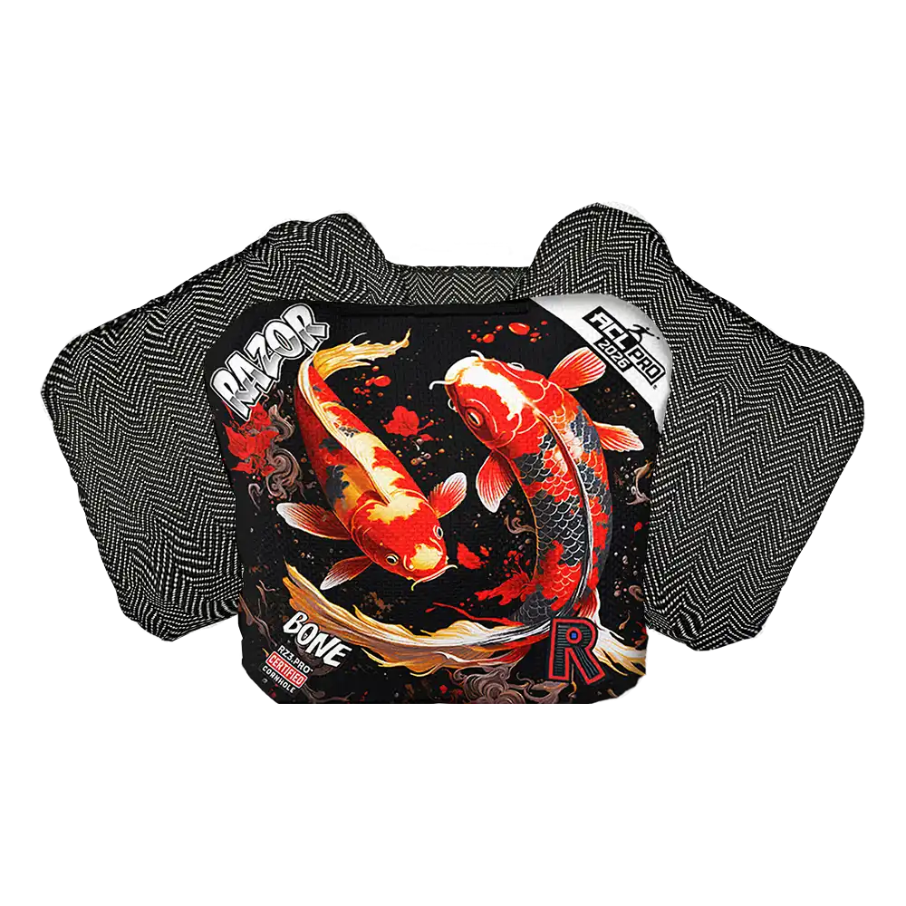 Bone | Koi | ACL PRO Razor Cornhole Bags