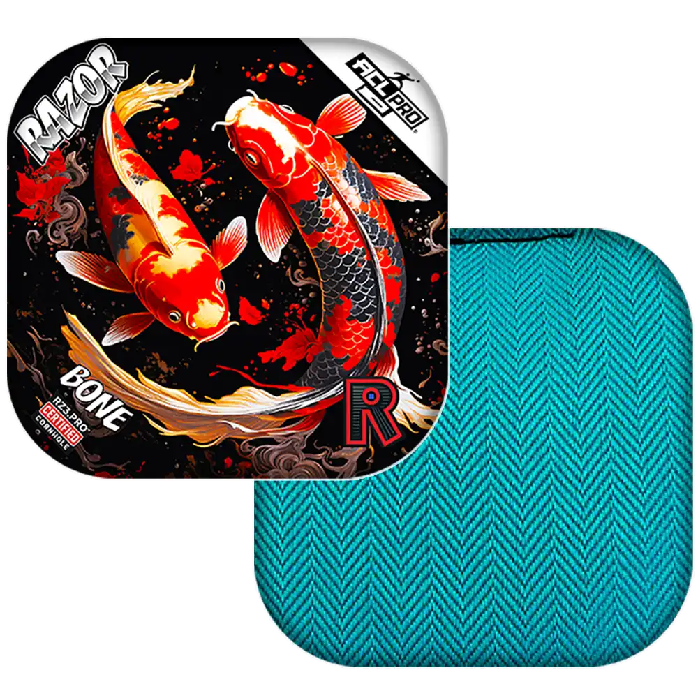 Bone | Koi | ACL PRO Razor Cornhole Bags