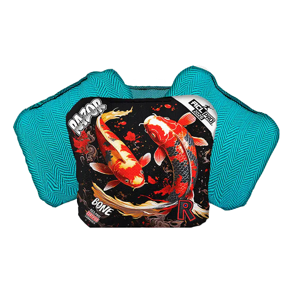Bone | Koi | ACL PRO Razor Cornhole Bags