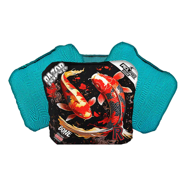 Bone | Koi | ACL PRO Razor Cornhole Bags