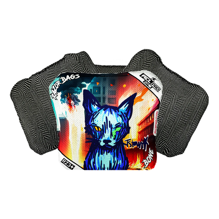 Bone | KAOS KITTY | ACL PRO Razor Cornhole Bags