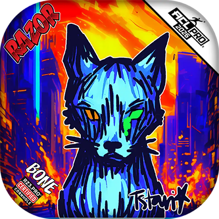 Bone | KAOS KITTY | ACL PRO Razor Cornhole Bags