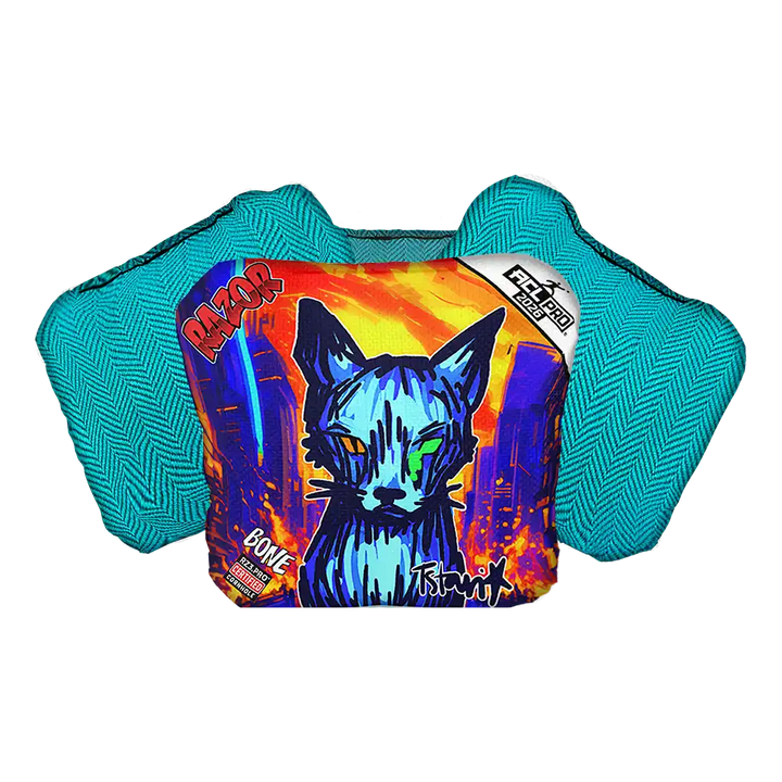 Bone | KAOS KITTY | ACL PRO Razor Cornhole Bags