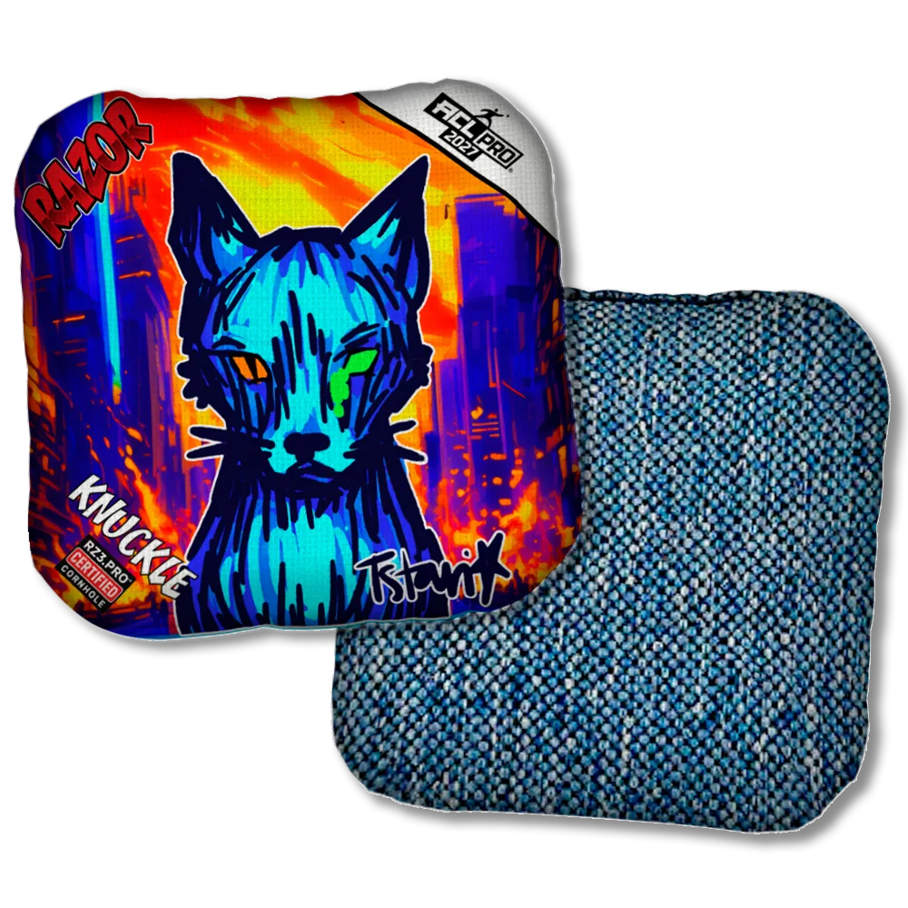 Knuckle PRO KAOS KITTY Blue Back Product View