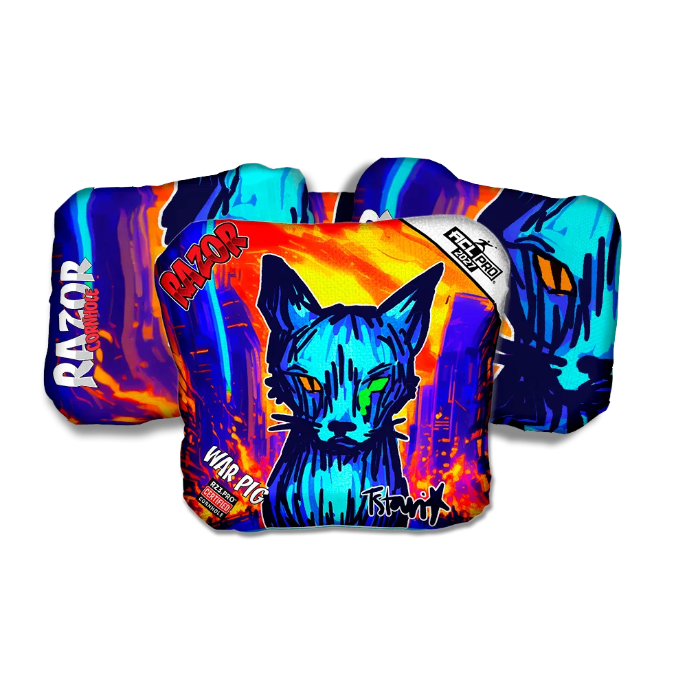 War Pig PRO KAOS KITTY Cornhole Bags