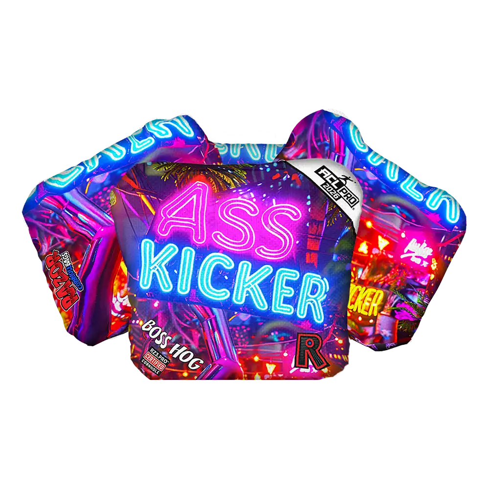 Boss Hog | Ass Kicker Neon | ACL PRO Razor Cornhole Bags
