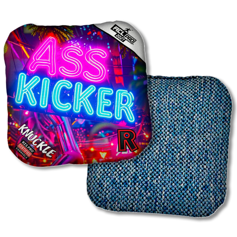 Knuckle PRO Ass Kicker Neon Blue Back Product View