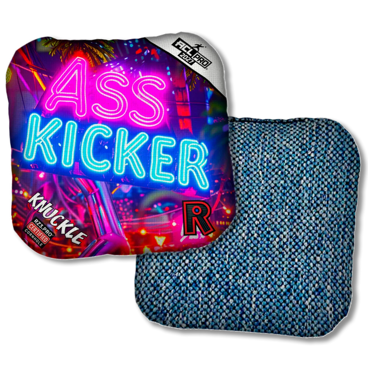 Knuckle PRO Ass Kicker Neon Blue Back Product View