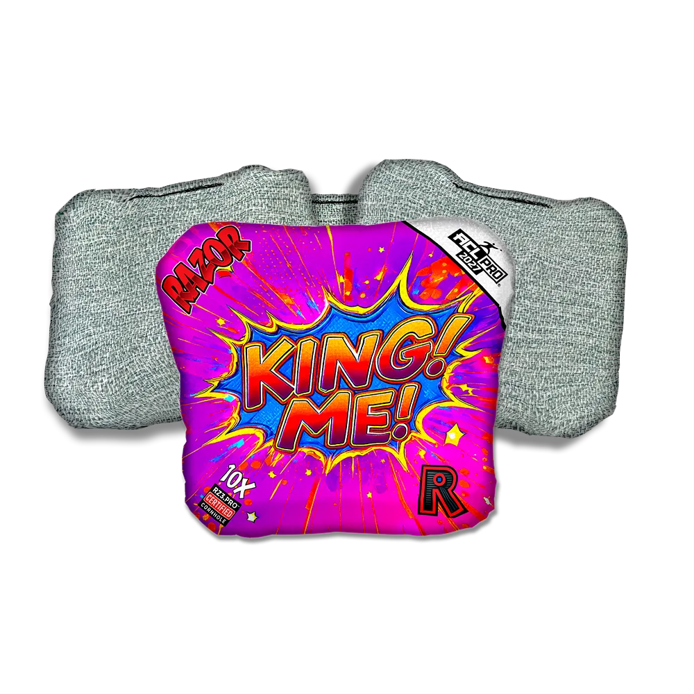 10 X PRO King Me Light Back Cornhole Bags
