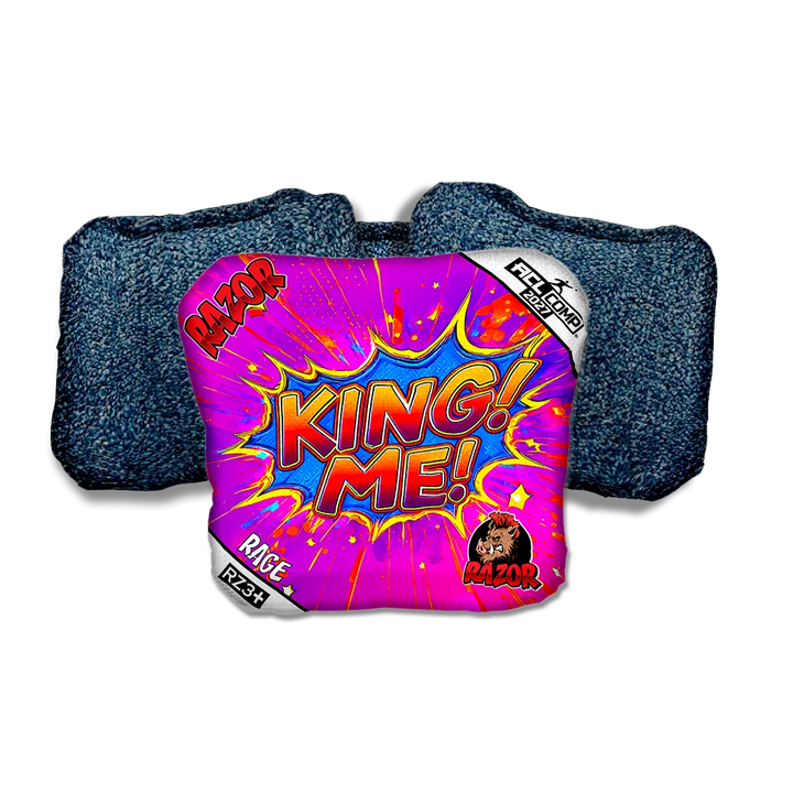 Rage COMP King Me Blue Back Cornhole Bags
