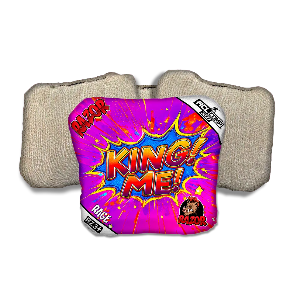 Rage COMP King Me Tan Back Cornhole Bags