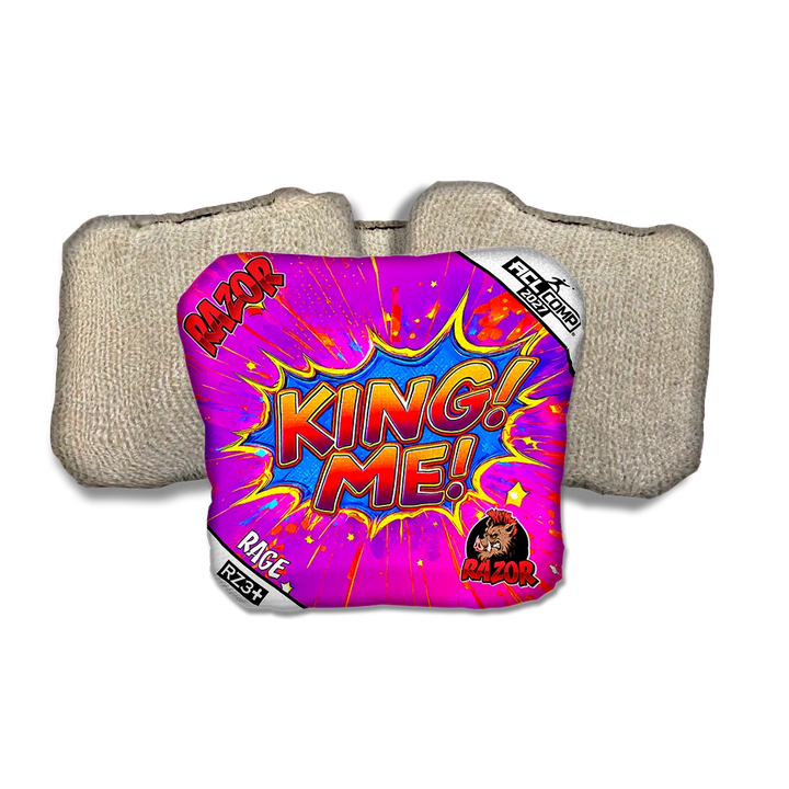 Rage COMP King Me Tan Back Cornhole Bags
