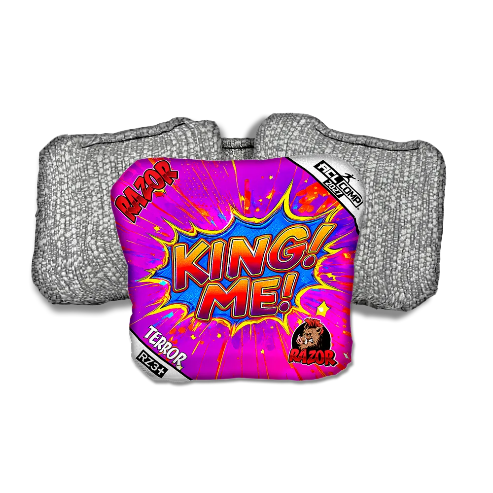 Terror COMP King Me Silver Back Cornhole Bags