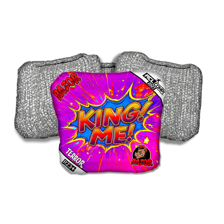 Terror COMP King Me Silver Back Cornhole Bags