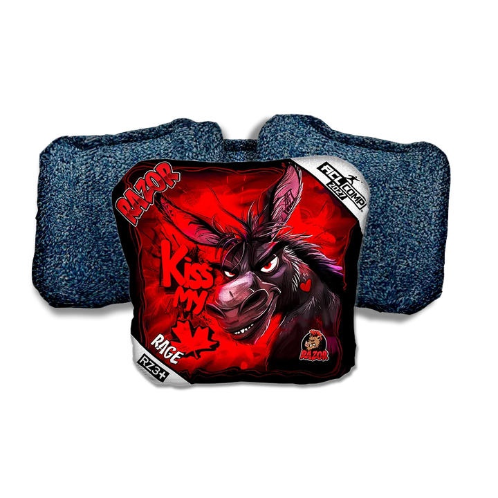 Rage COMP Kiss My Maple Blue Back Cornhole Bags