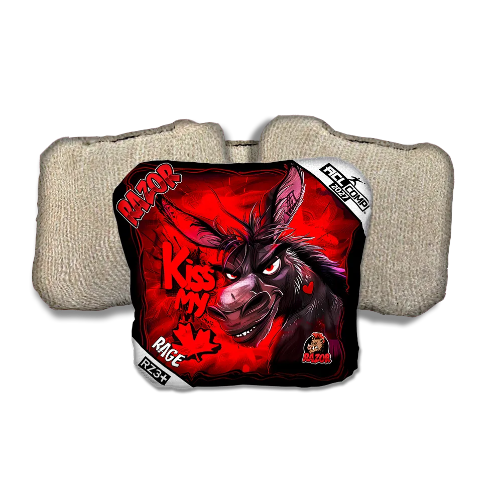 Rage COMP Kiss My Maple Tan Back Cornhole Bags