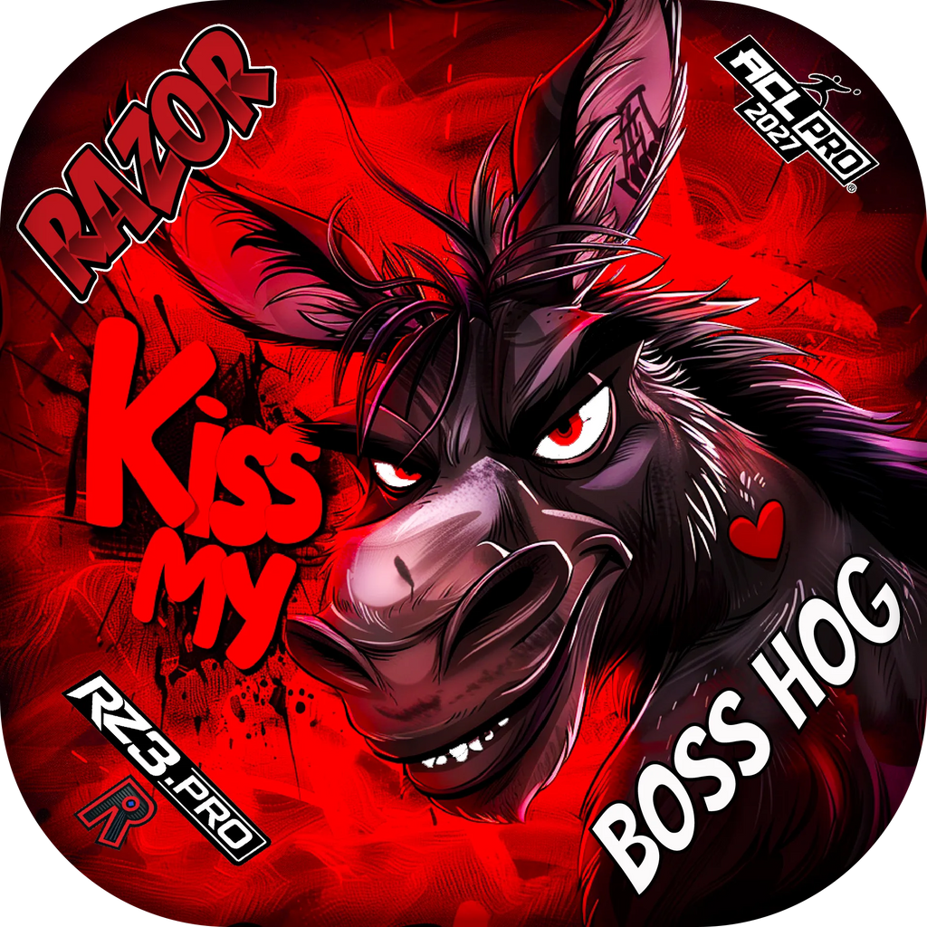ACL Pro Cornhole Bags 6/4 | Razor Boss Hog Series Kiss My | Razor Bags