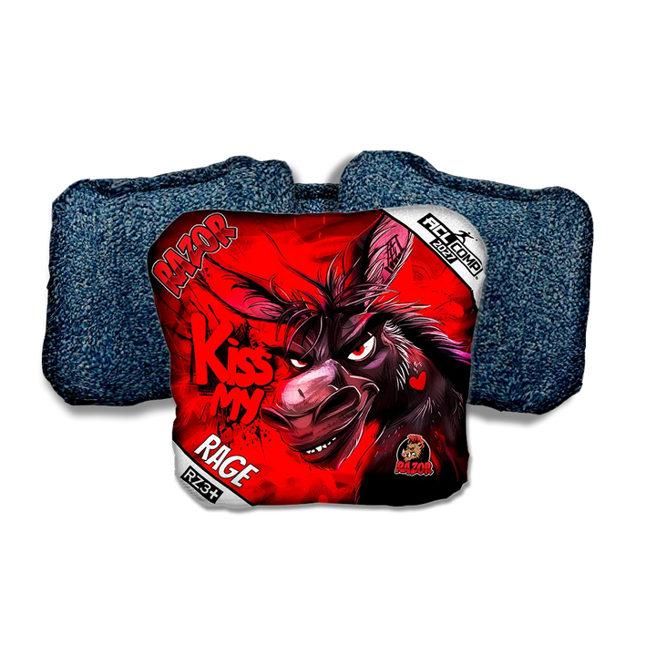 Rage COMP Kiss My Blue Back Cornhole Bags