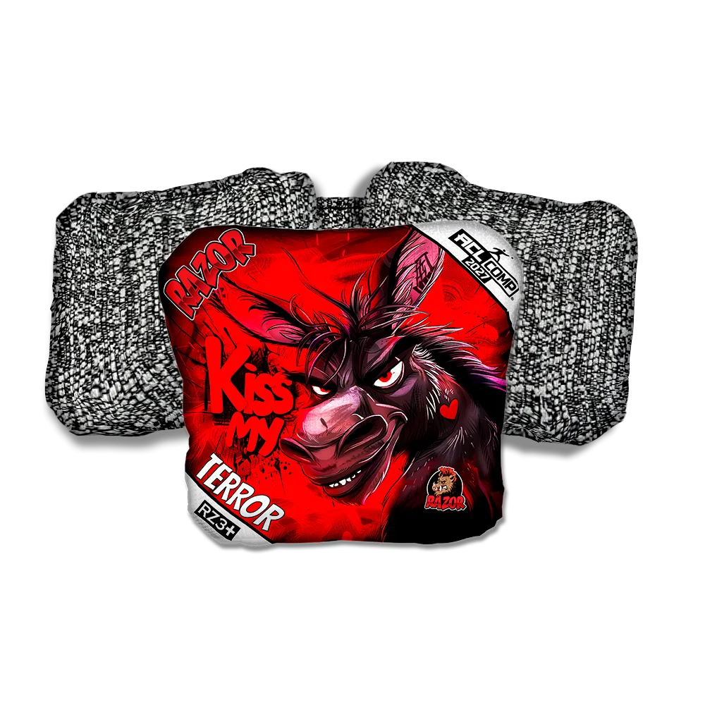 Terror COMP Kiss My Salt Pepper Back Cornhole Bags