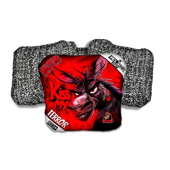 Terror COMP Kiss My Salt Pepper Back Cornhole Bags