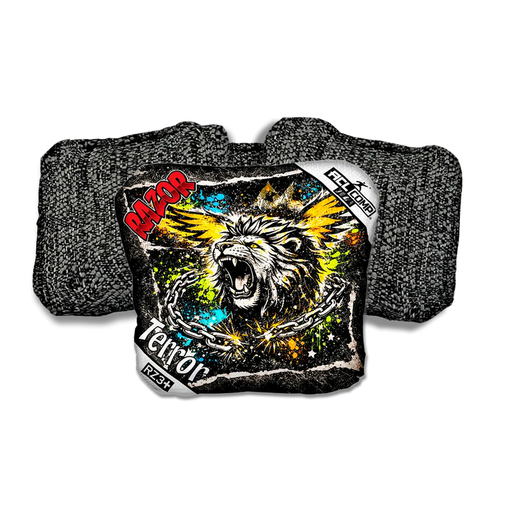 Terror COMP LION RT Black Back Cornhole Bags