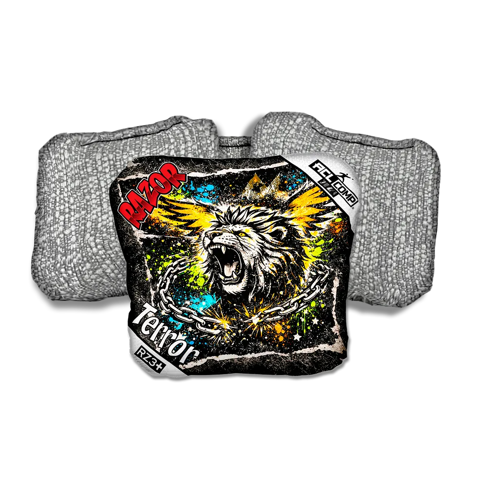 Terror COMP LION RT Silver Back Cornhole Bags