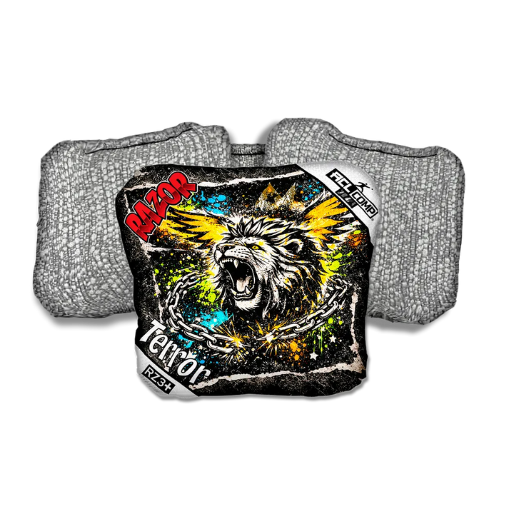 Terror COMP LION RT Silver Back Cornhole Bags