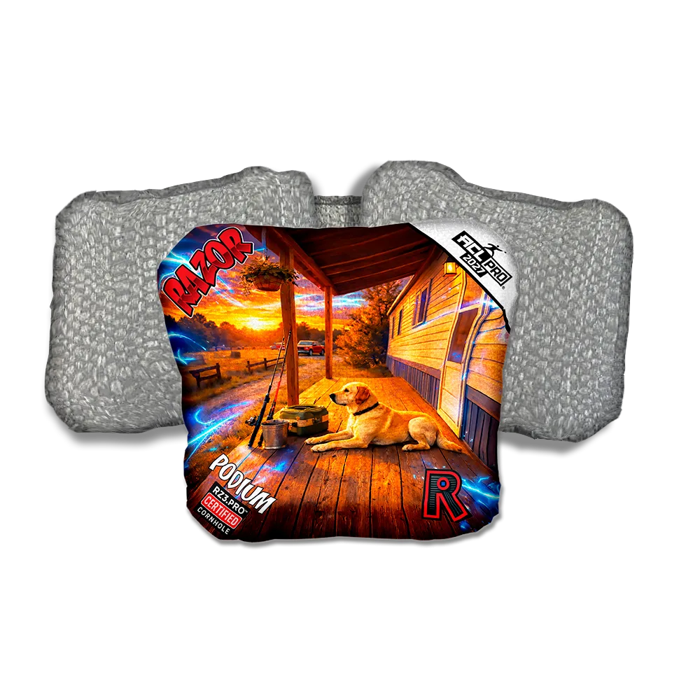 Podium PRO Last Light Silver Back Cornhole Bags