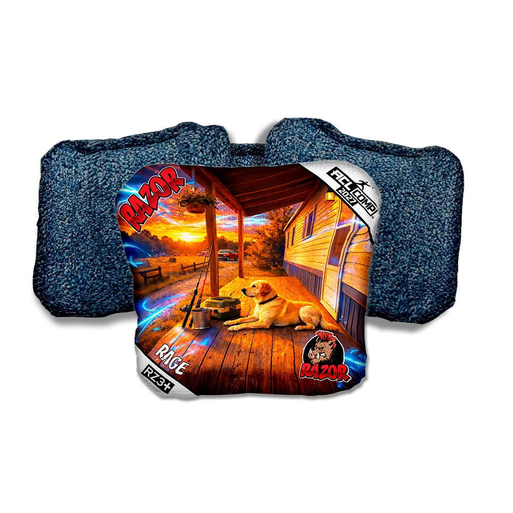 Rage COMP Last Light Blue Back Cornhole Bags