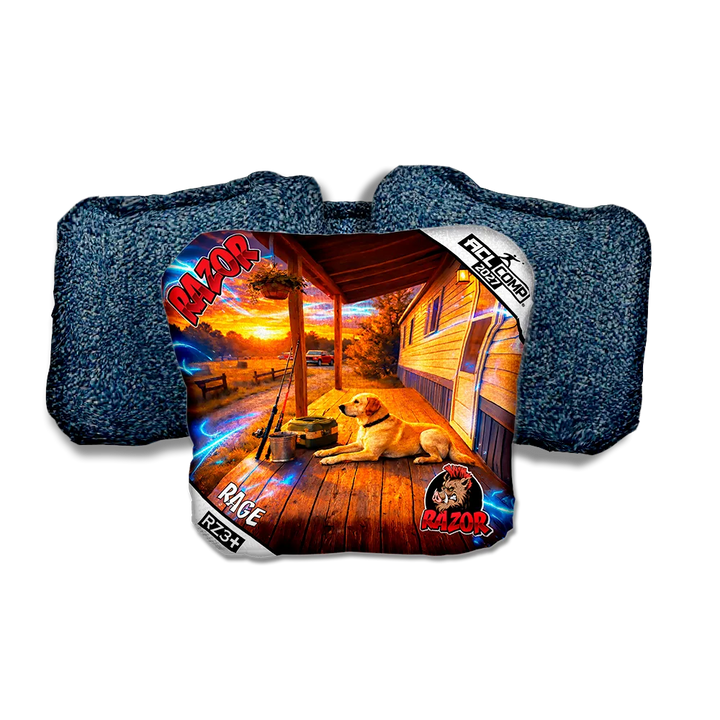 Rage COMP Last Light Blue Back Cornhole Bags