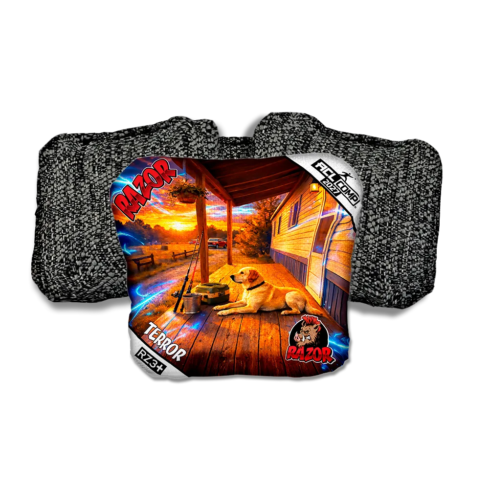 Terror COMP Last Light Black Back Cornhole Bags