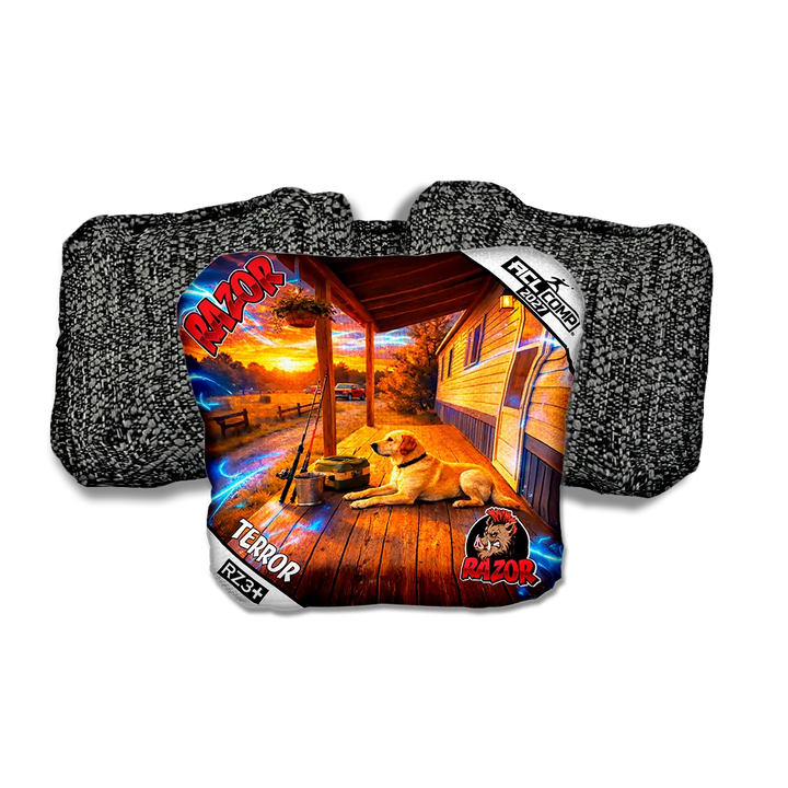 Terror COMP Last Light Black Back Cornhole Bags