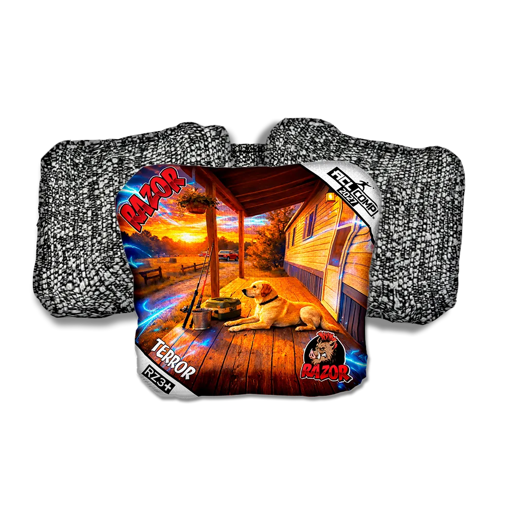 Terror COMP Last Light Salt Pepper Back Cornhole Bags