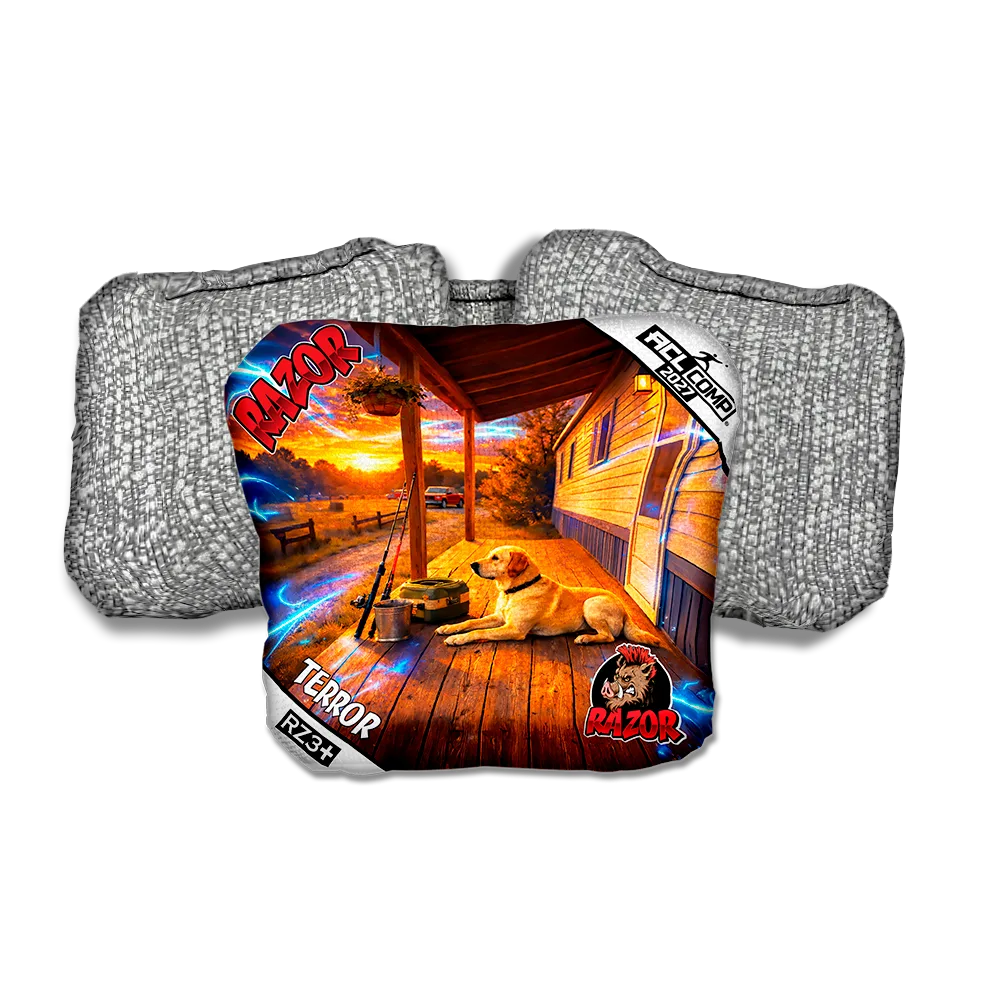 Terror COMP Last Light Silver Back Cornhole Bags