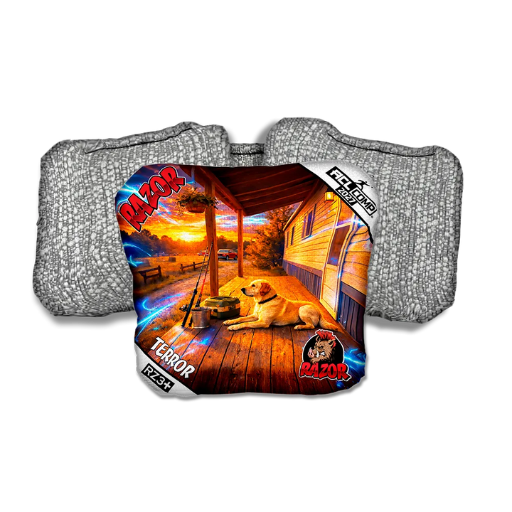 Terror COMP Last Light Silver Back Cornhole Bags