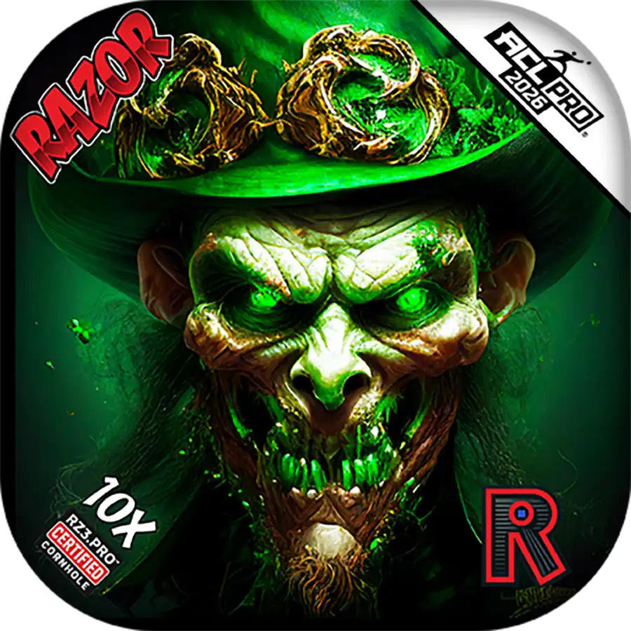 10X | Leprechaun Smile | ACL PRO Razor Cornhole Bags