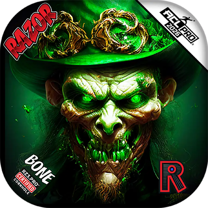 Bone | Leprechaun Smile | ACL PRO Razor Cornhole Bags