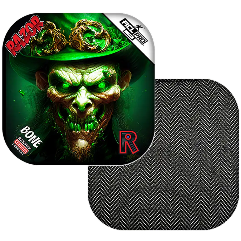 Bone | Leprechaun Smile | ACL PRO Razor Cornhole Bags