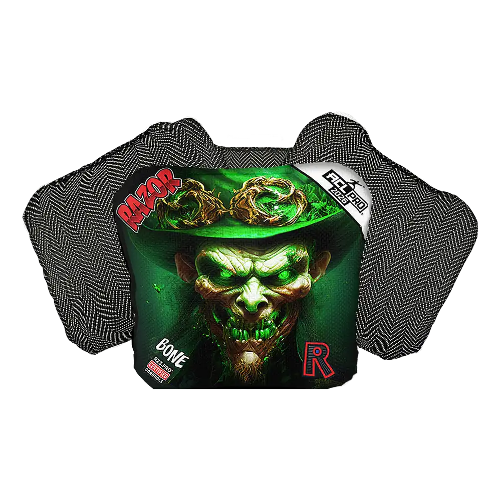Bone | Leprechaun Smile | ACL PRO Razor Cornhole Bags