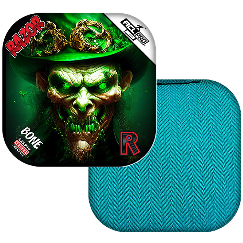 Bone | Leprechaun Smile | ACL PRO Razor Cornhole Bags