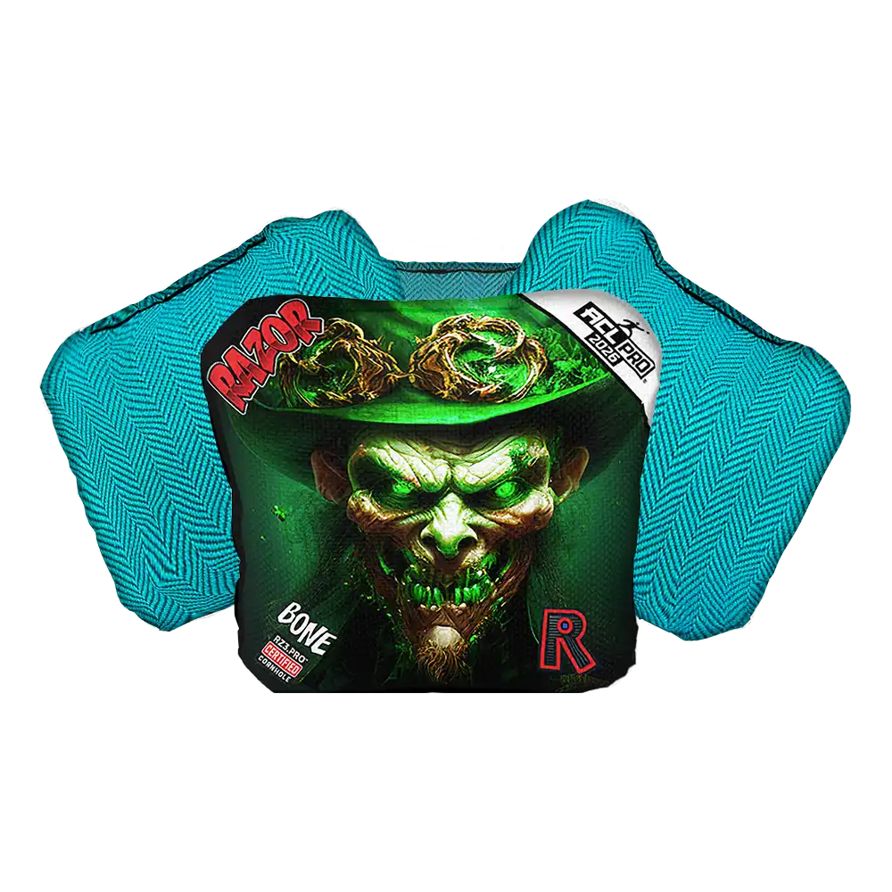 Bone | Leprechaun Smile | ACL PRO Razor Cornhole Bags