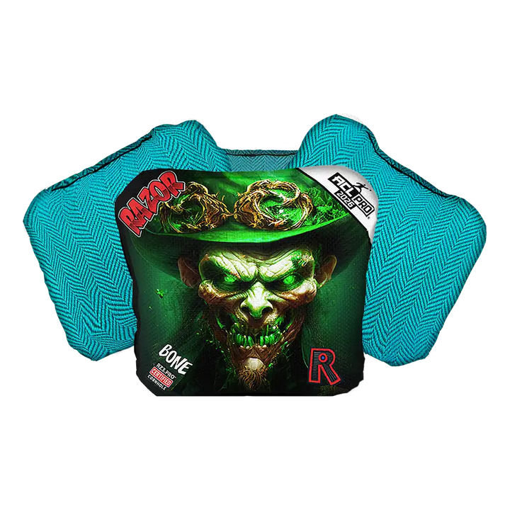 Bone | Leprechaun Smile | ACL PRO Razor Cornhole Bags