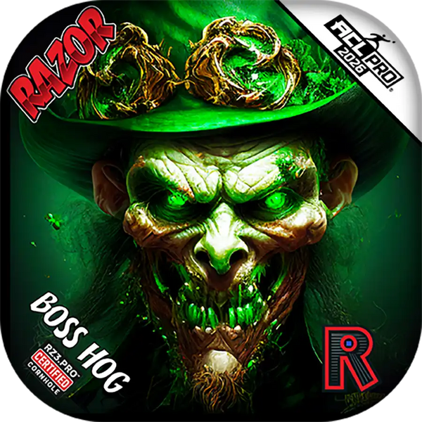 Boss Hog PRO | Leprechaun Smile | ACL PRO Razor Cornhole Bags
