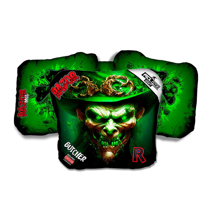 Butcher PRO Leprechaun Smile Cornhole Bags
