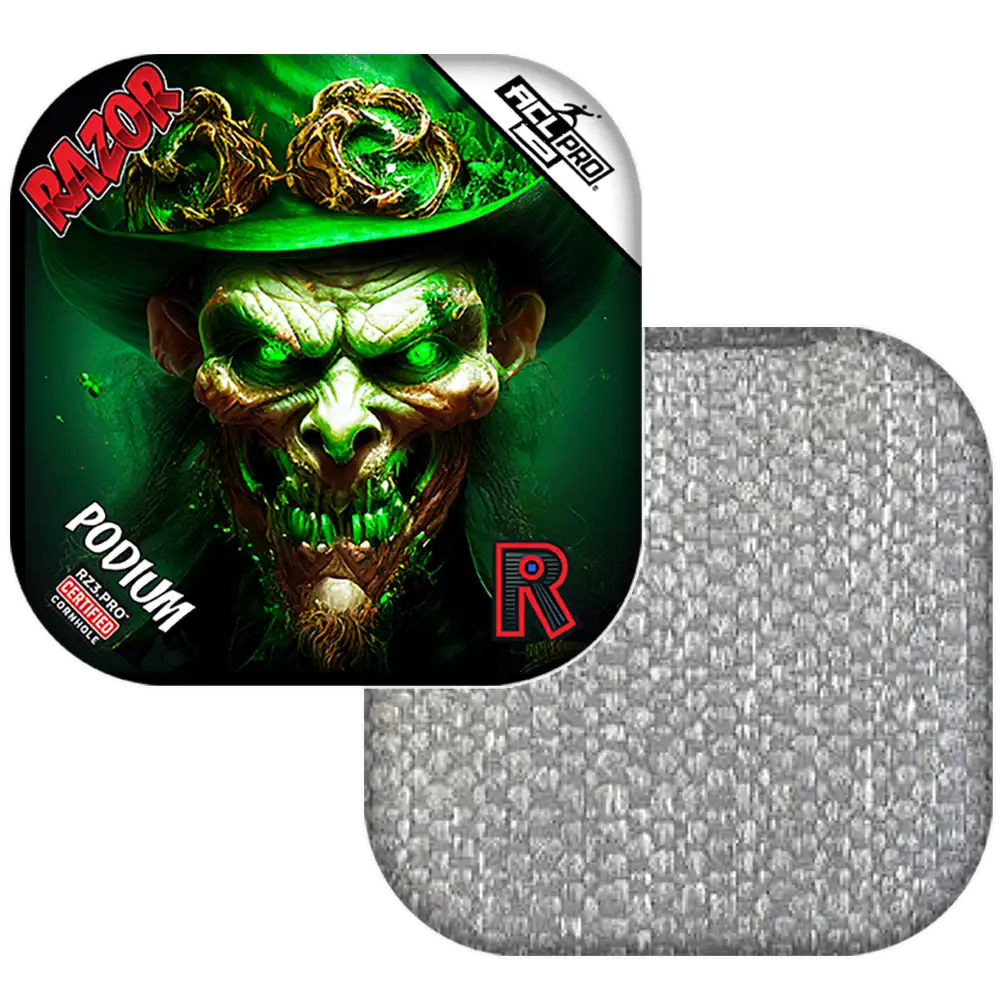 Podium | Leprechaun Smile | ACL PRO Razor Cornhole Bags