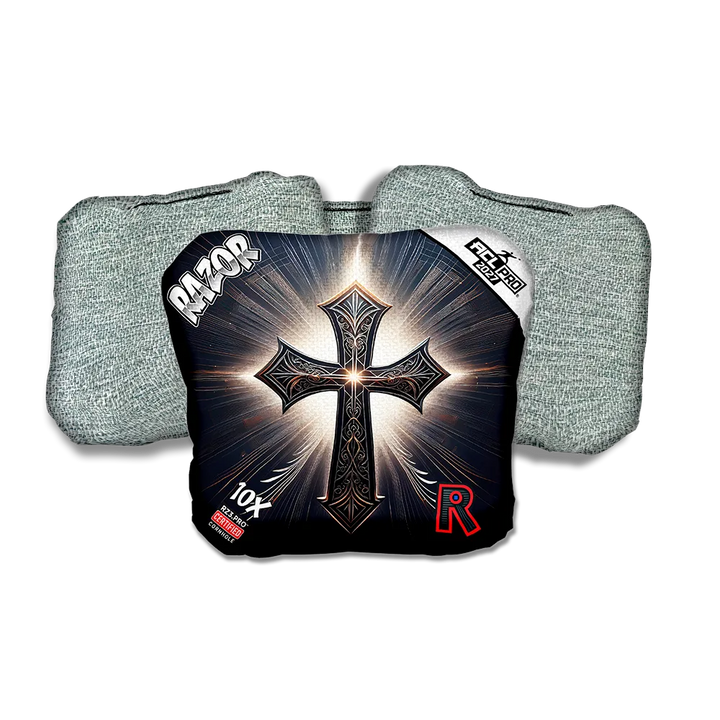 10 X PRO Light Cross Light Back Cornhole Bags