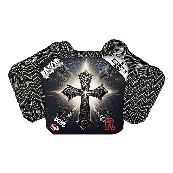 Bone | Light Cross | ACL PRO Razor Cornhole Bags