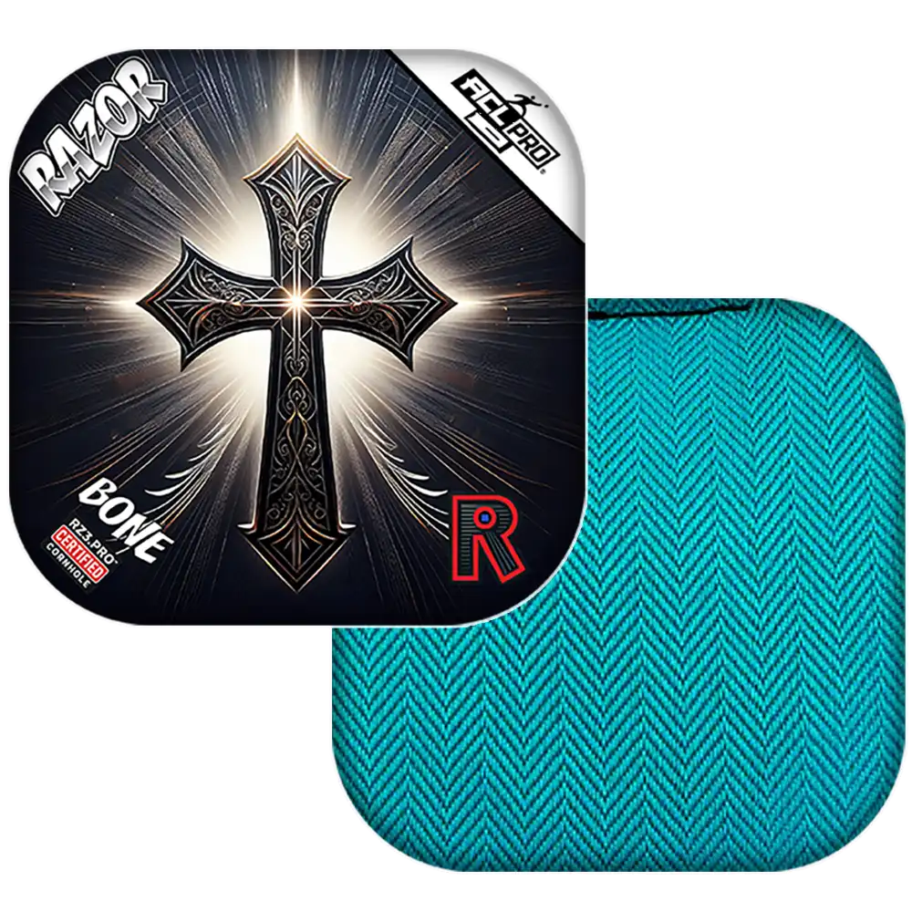 Bone | Light Cross | ACL PRO Razor Cornhole Bags