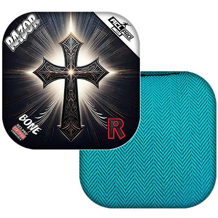 Bone | Light Cross | ACL PRO Razor Cornhole Bags